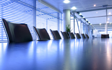 Boardroom table with chairs. Boardroom table with chairs.